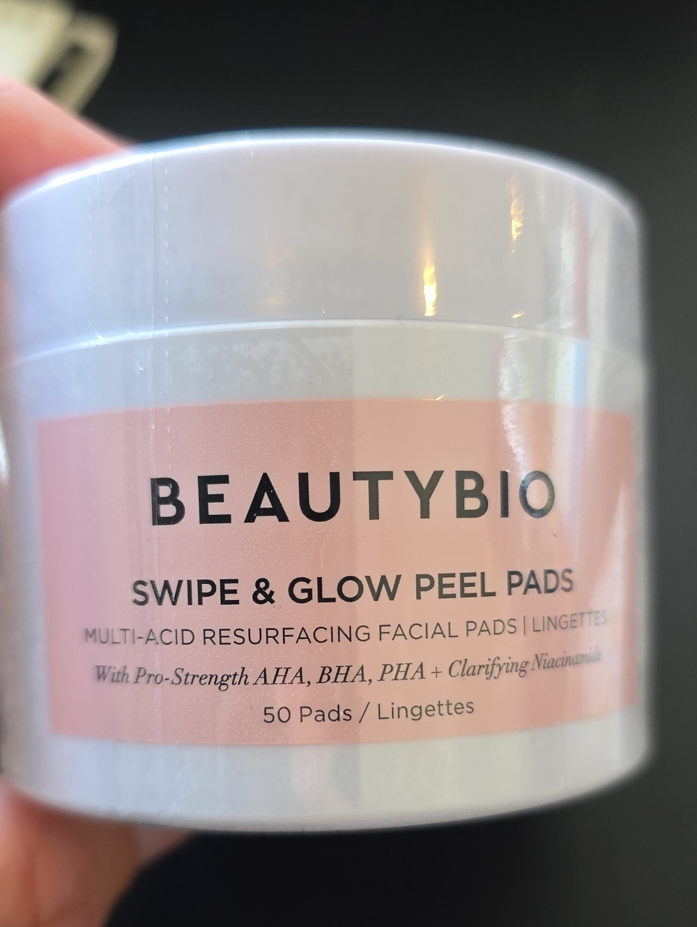 BEAUTYBIO Pink Swipe & Glow Peel Pads — Exfoliating Facial Pads